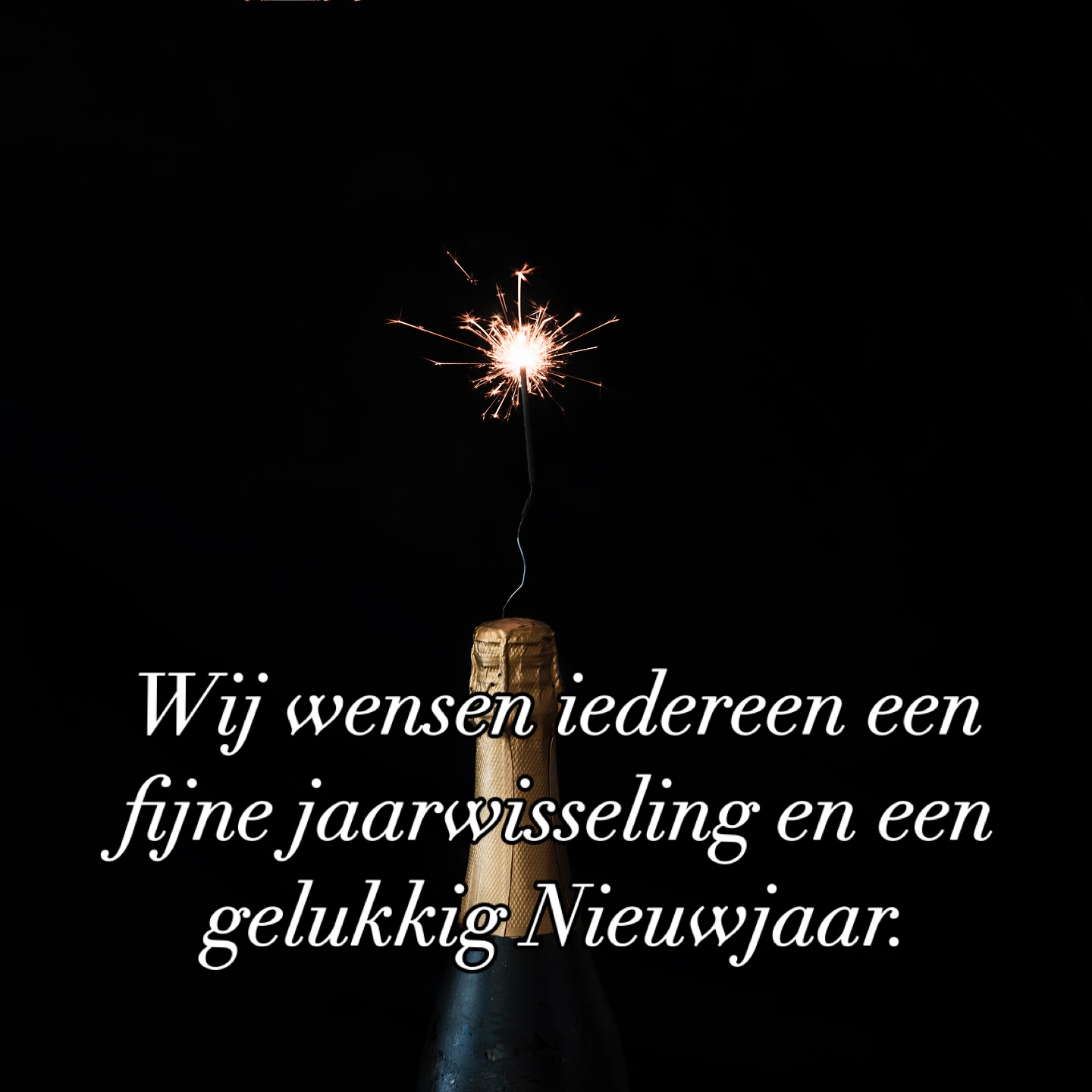 Wij wensen iedereen een fijne jaarwisseling en een gelukkig Nieuwjaar!